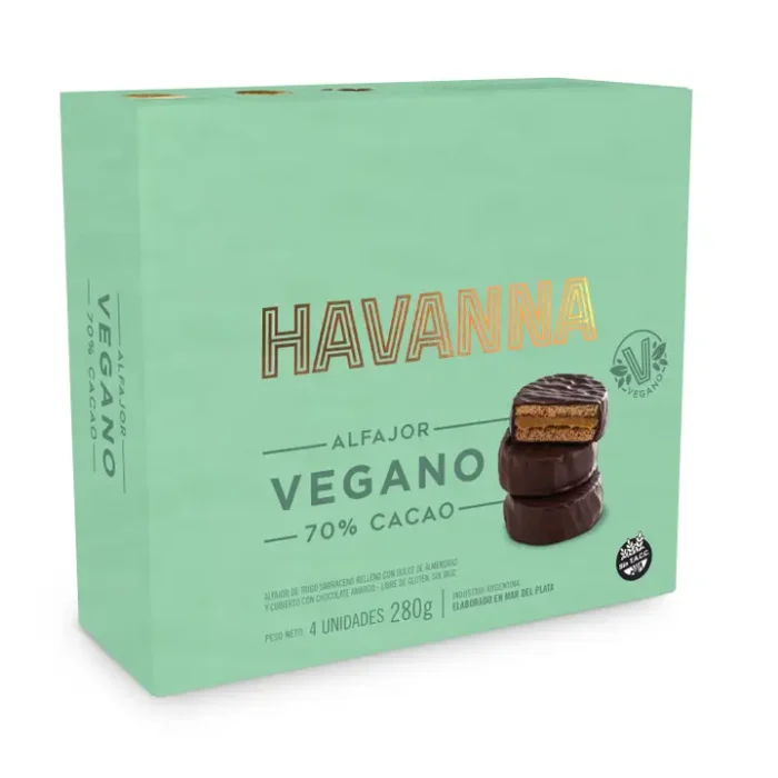 Havanna | Alfajor Vegano | 4 unidades | 280 gramos - Imagen 1
