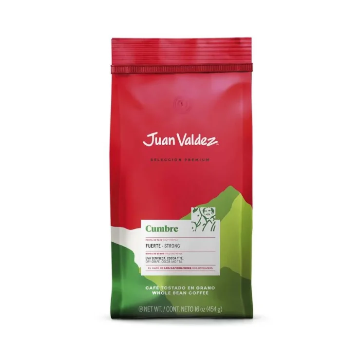 Juan Valdez, Café Cumbre 454gr Grano - Imagen 1